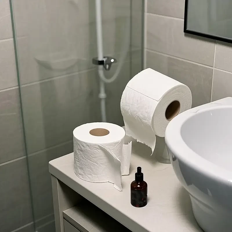6 Rolls Of Toilet Paper, 2-Ply Toilet Rolls, Easily Dissolvable,, Septic Safe for Home, Hospitality, Food Service, Outdoor, Cleaning, Automotive (4*4in, 430 Sheets)