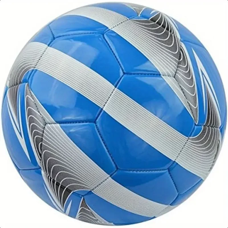 Soccer Ball for Kids & Youth - Durable Synthetic Leather & Thread-Wound Rubber Bladder - Vibrant Eye-Catching Design Perfect for Outdoor Play & Football Trainings