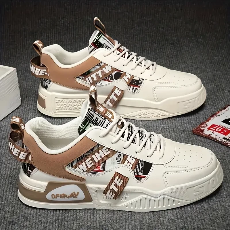 New Trendy Large Size Men'S Shoes, Breathable Sports Casual Shoes with Shock Absorption And Anti-Slip Features, Low-Top Sneakers for Men.